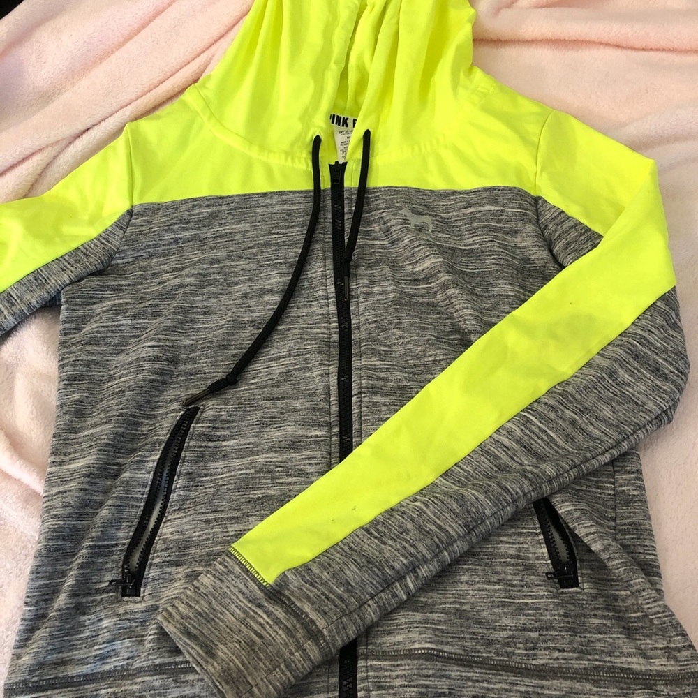 pink zip up hoodie